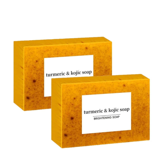 ONLYEOR Turmeric Soap for Spots Remover, Lemon Turmeric Soap Bars for Face Body, All Skin Types 100G (C)