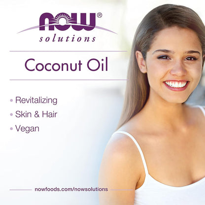 Solutions, Liquid Coconut Oil, Light and Nourishing, Promotes Healthy-Looking Skin and Hair, 4-Ounce